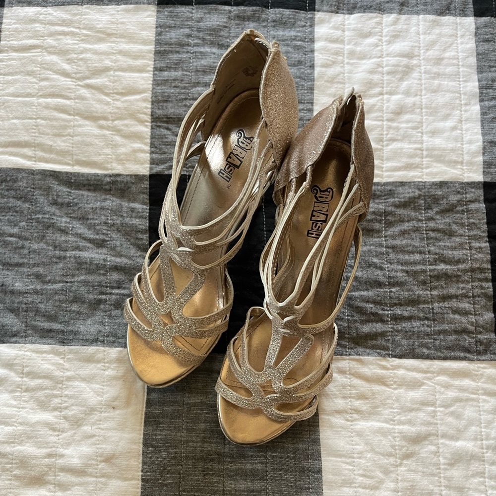 Brash Gold Formal Heels